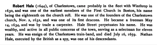 Hale, Robert 1644 Massachusetts