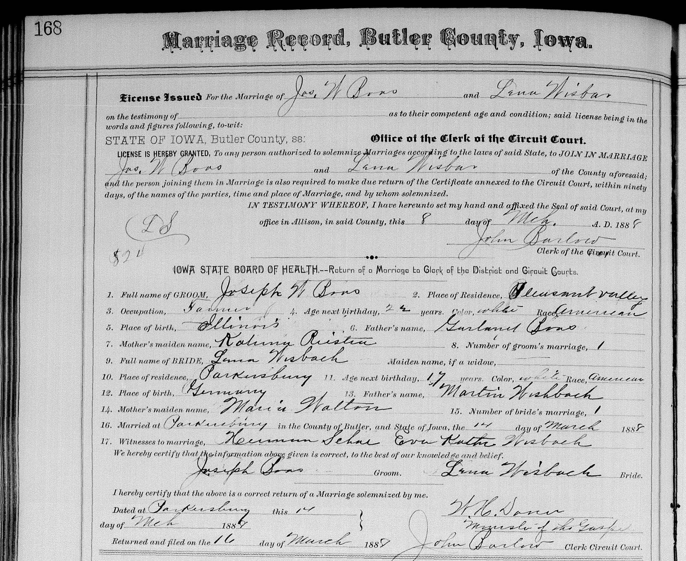 Roose, Johan and Lena marry snapshot