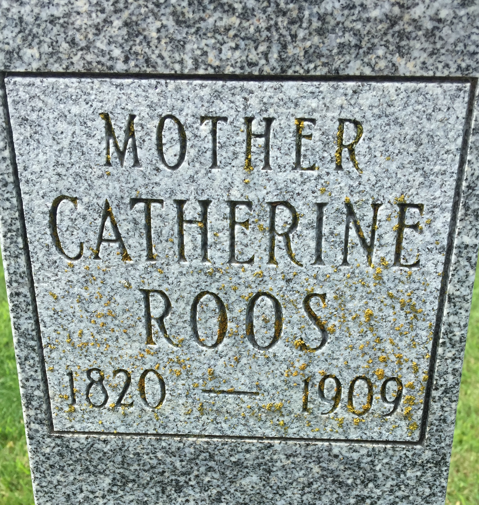 Renistra, Catherina headstone snapshot