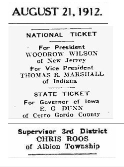 Roos, Chris potetntial politics