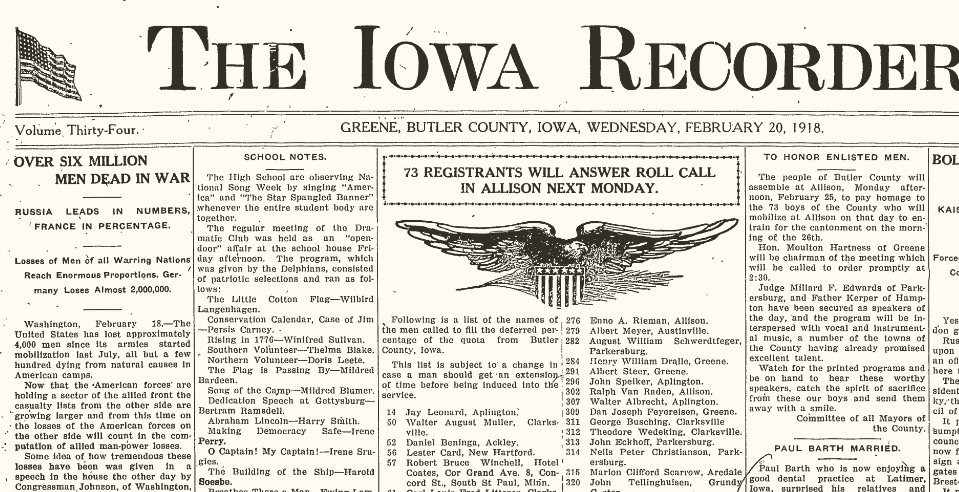 Angell, Elmer drafted