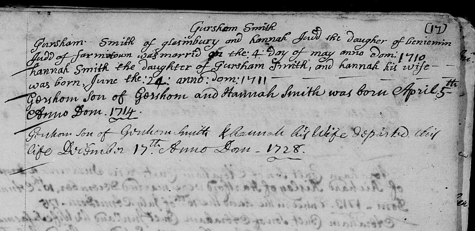 Judds and Smiths 1700 CT records