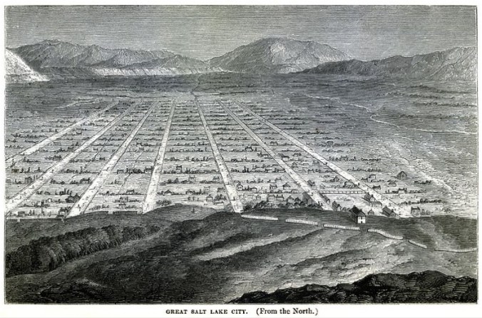 A sketch of Salt Lake city in 1860