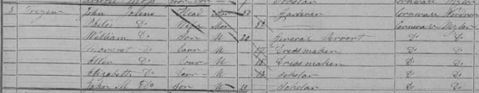 Johns, John 1851 England census